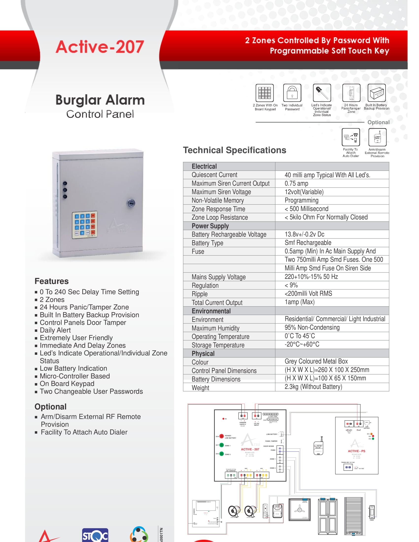 Burgller alarm - active-207